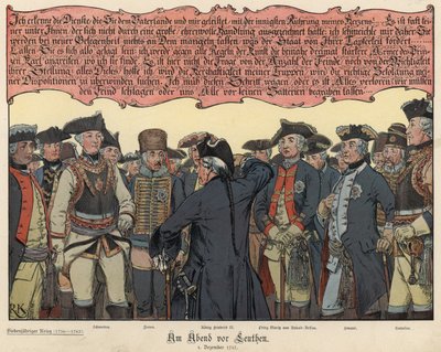 Der Abend vor der Schlacht von Leuthen von Richard Knoetel